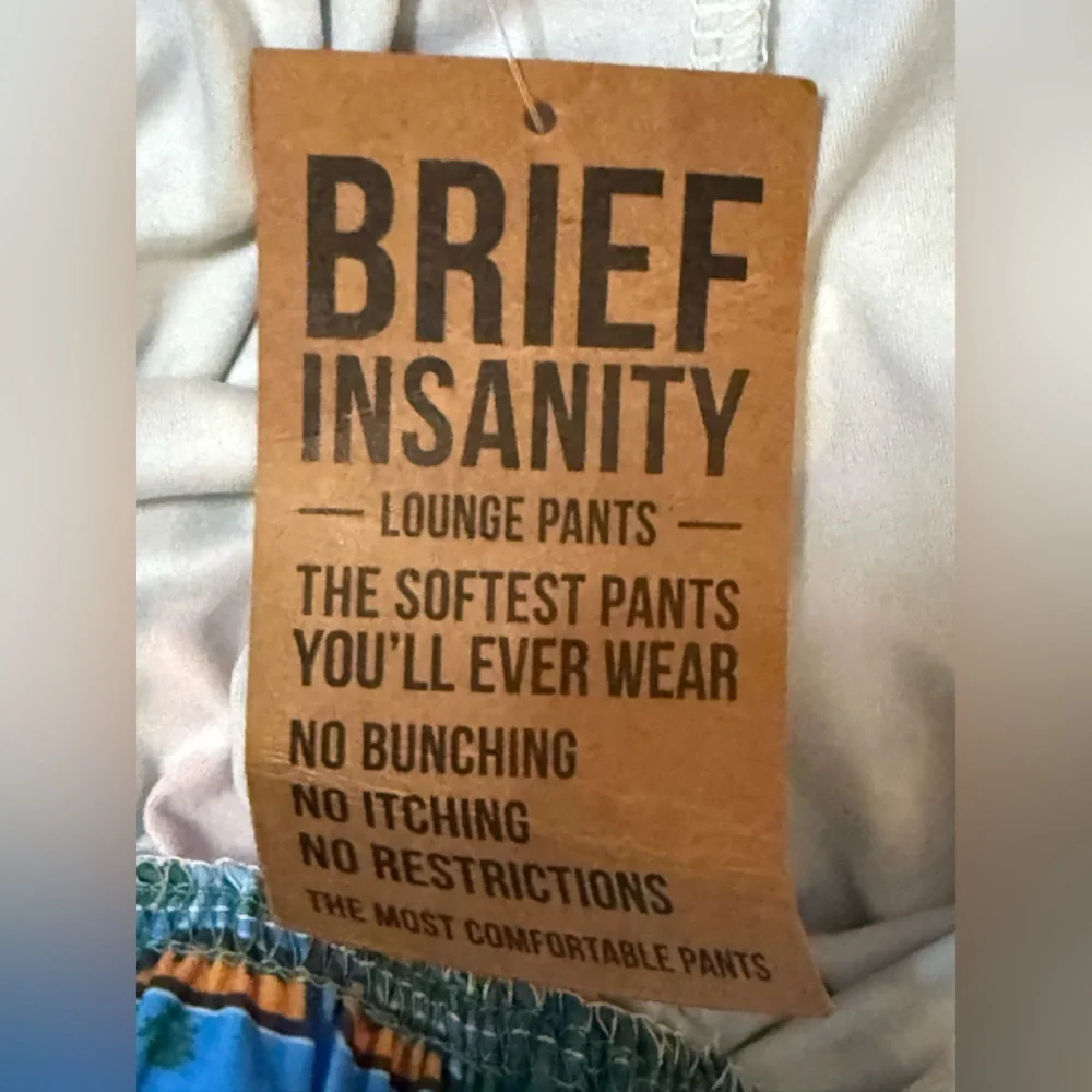 NWT Brief Insanity Uff Da Pajama Pants MN Tru North Scandinavian/ mNorwegian L